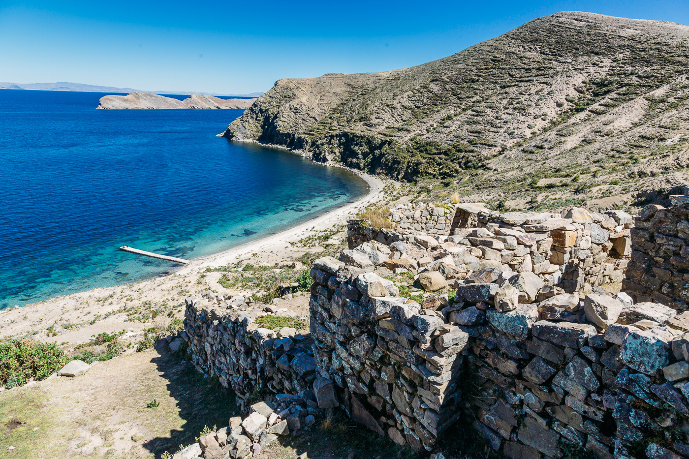 Isla Del Sol Incan Ruins, Lake Titicaca Bolivia July 2015