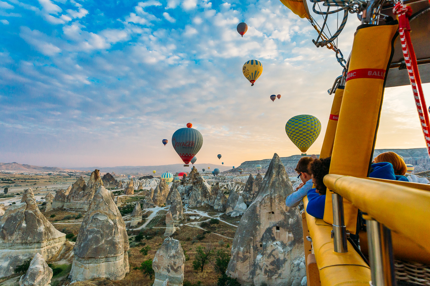 One of the best experiences of our life - hot air balloon flight over Cappadocia, Turkey