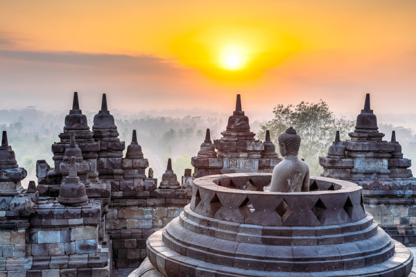We purchased tickets for the sunrise tour of Borobudur temple