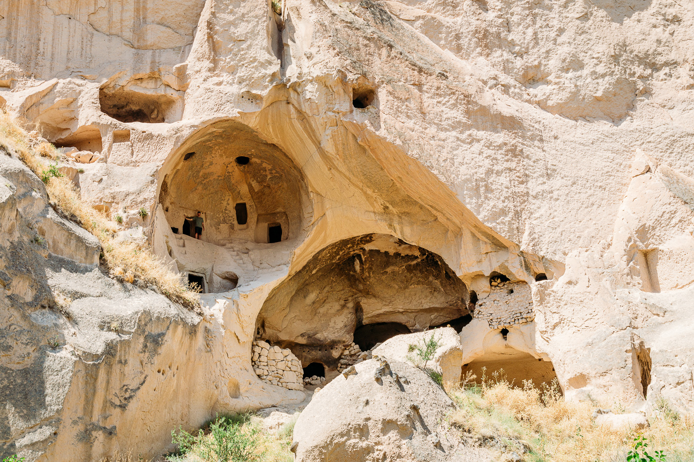 The Zelve Open Air Museum was our favorite part of our Cappadocia day tour as we had the opportunity to climb, wander and explore throughout the various cave dwellings