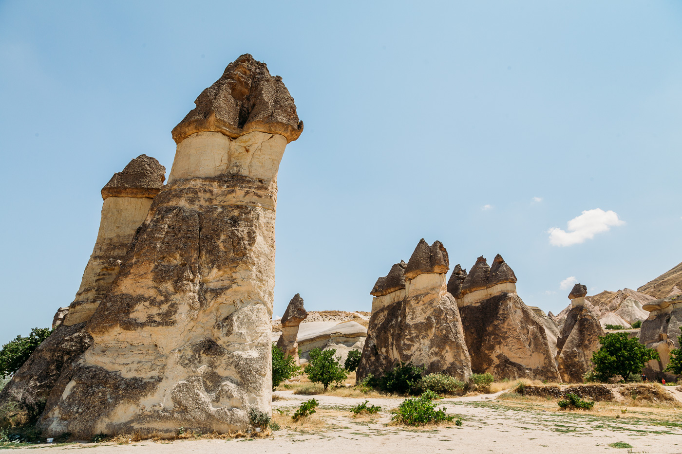 Cappadocia's Pasabag Valley (or monks valley) showcases where monks used to spend their lives in solitude