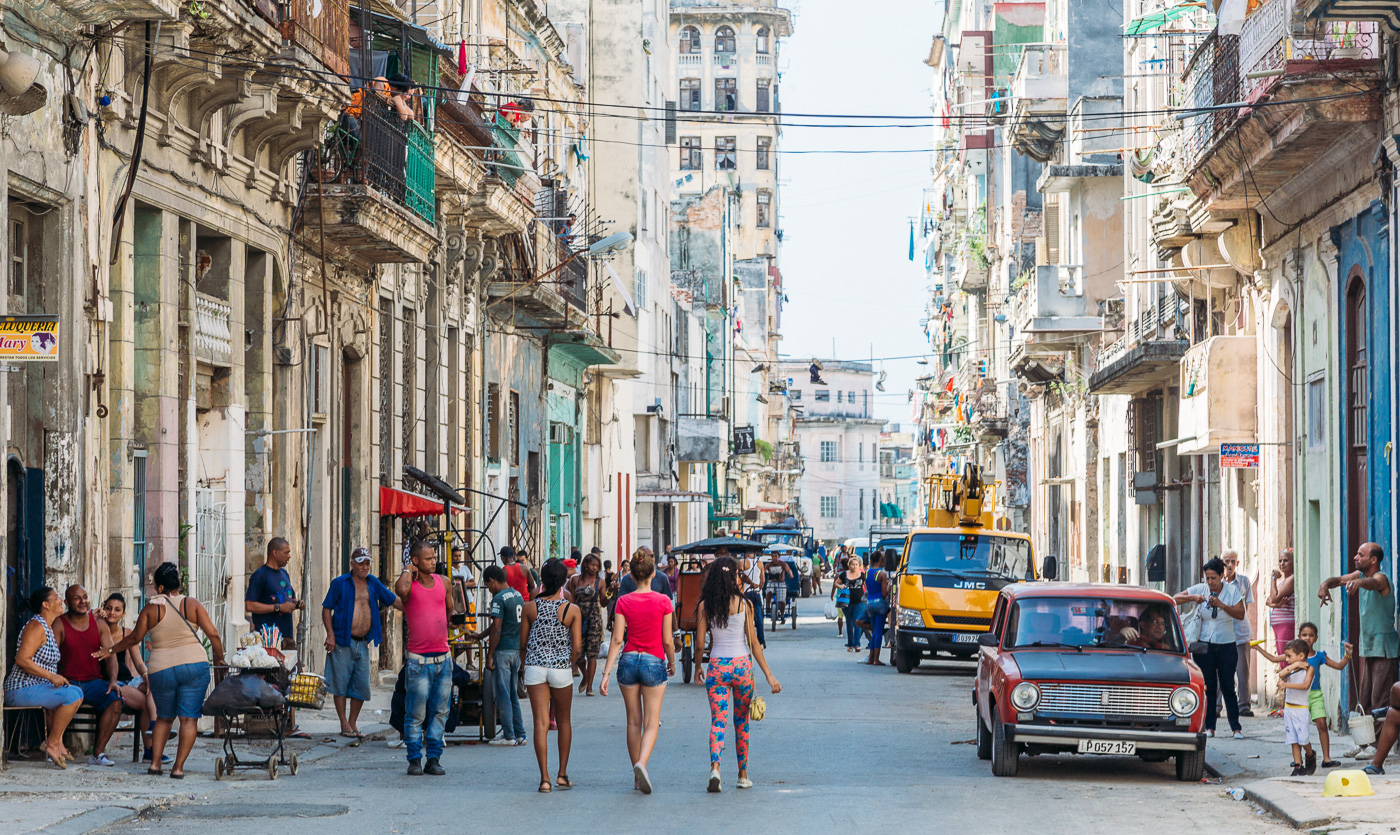 The daily life of Havana, Cuba