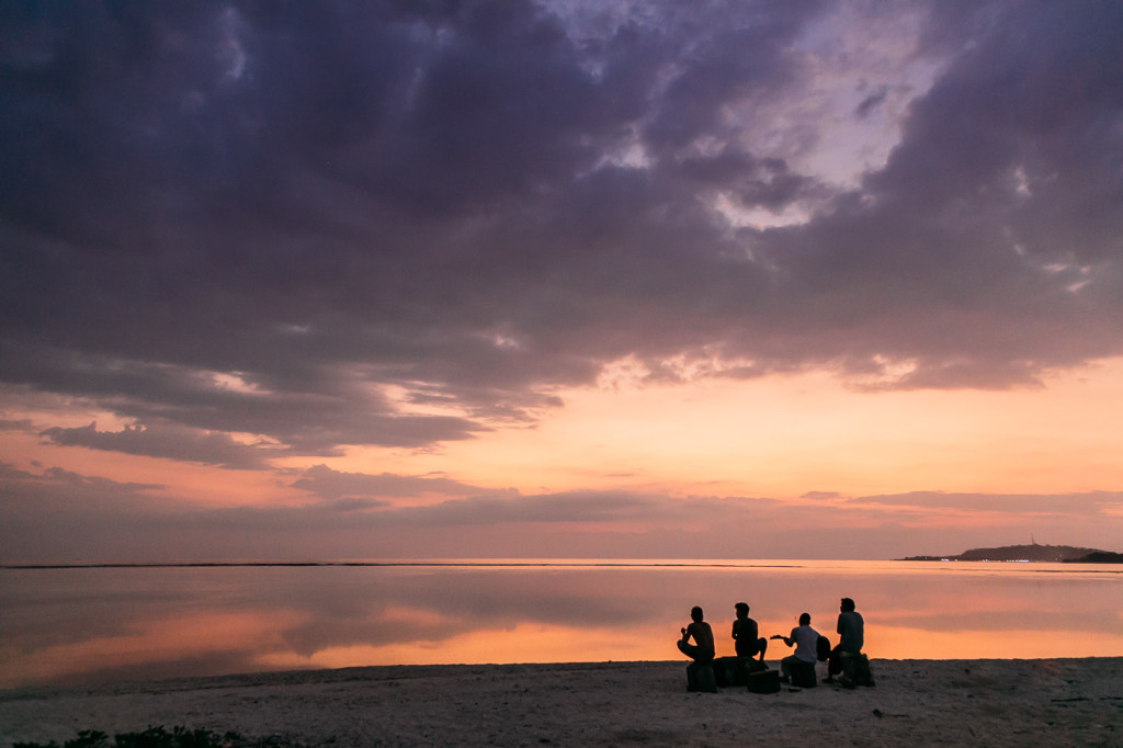 Kicking back on the beach playing some tunes - Gili Air Lombok Indonesia