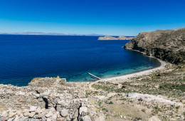 The deepest blue sky and lake you've ever experienced - Lake Titicaca, Peru