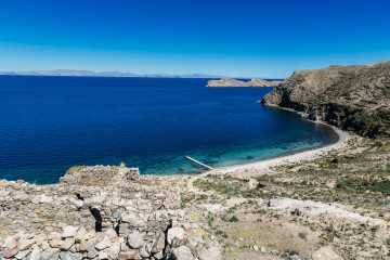 The deepest blue sky and lake you've ever experienced - Lake Titicaca, Peru