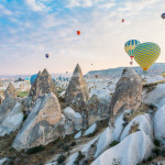 The final minutes of our hot air balloon flight over Cappadocia with Voyager Balloons