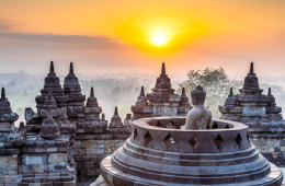 We purchased tickets for the sunrise tour of Borobudur temple