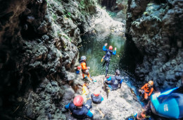 On a canyoning adventure in northern Bali with Adventure Spirit