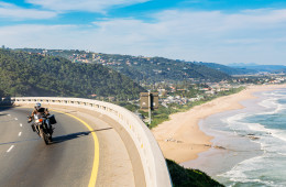 Cruising the N2 on our Garden Route self-drive by motorcycle